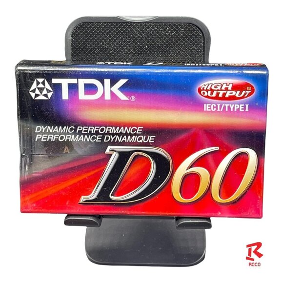 🎵TDK D60 High Output Blank Audio Cassette Tapes IECI/Type I New‎ Sealed🎵 - Picture 2 of 5
